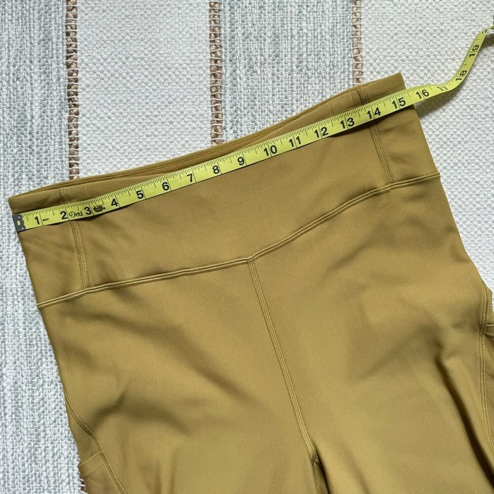 Lululemon Flurry Up Grape Leaf Yellow Super High Rise Tight 28” Women’s Size 12 - Picture 7 of 10